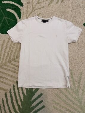 French Connection White -Sleeve Crewneck Men's Shirt